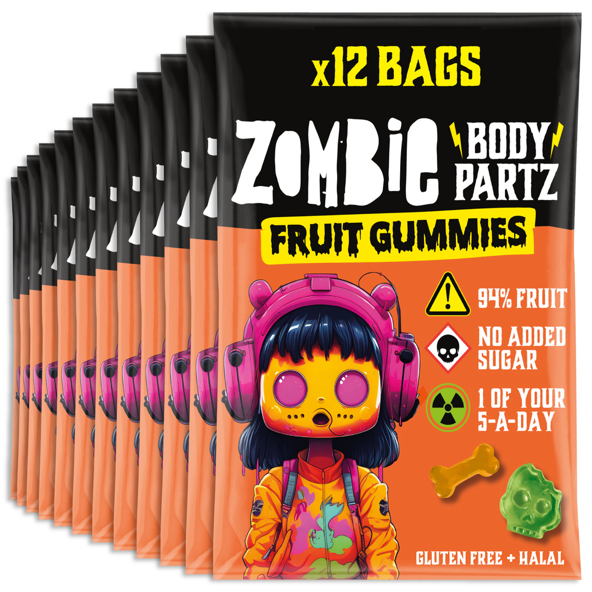 Zombie Fruit Gummies 35g bag