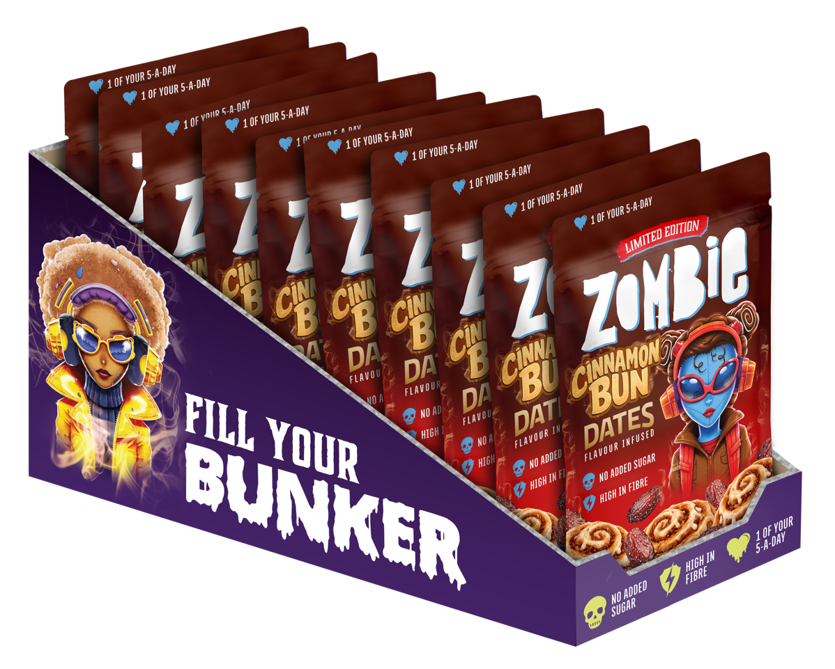 Zombie Cinnamon Bun Dates - 10 x 45g