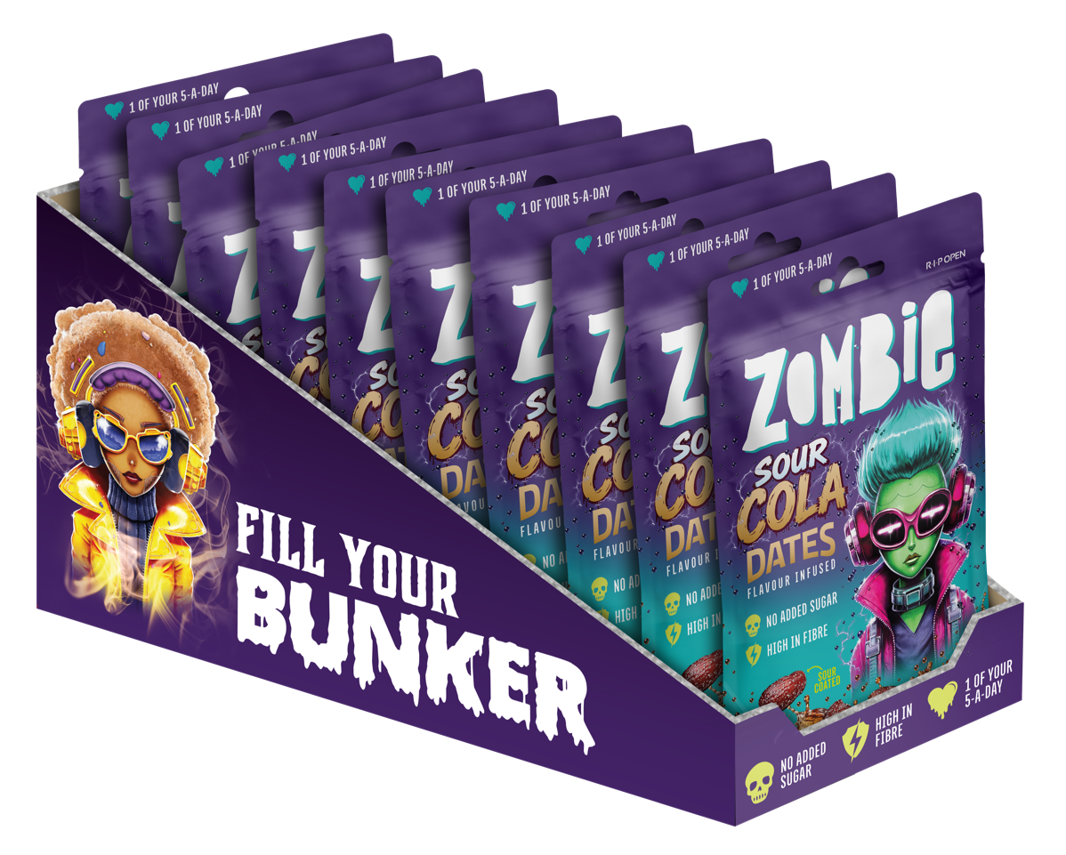 Zombie Sour Cola Dates 10 x 45g box