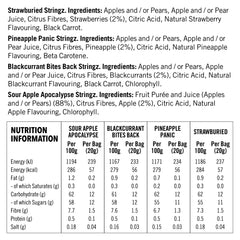 Zombie Stringz ingredients and nutritional information