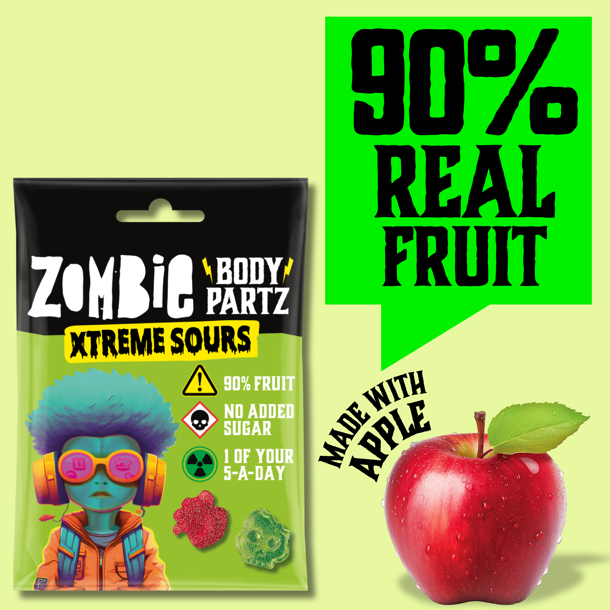 Zombie Xtreme Sour Gummies - Image 2